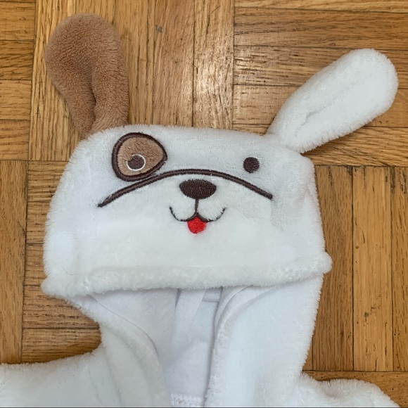 Snugabye Cozy Fleece Puppy One Piece With Hood Size 6M - Picture 5 of 8